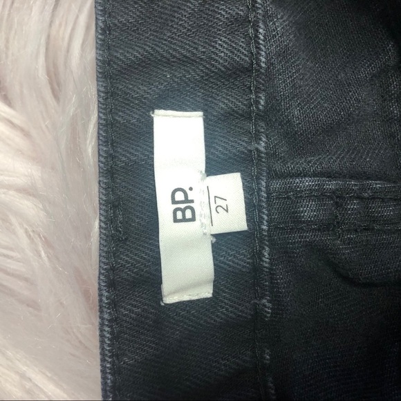 BP Destroyed Black Jean Fringe Shorts - Picture 3 of 5